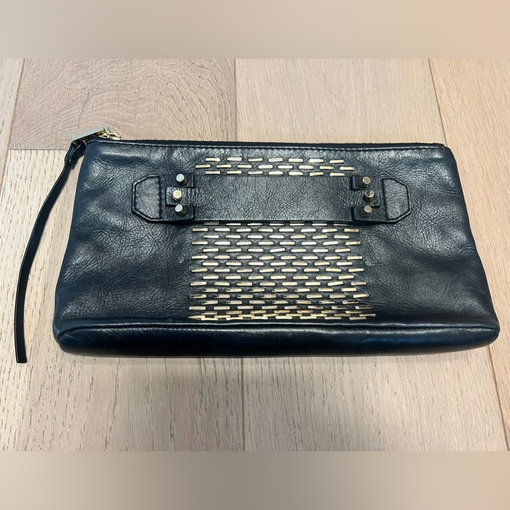 She + Lo black wristlet/clutch